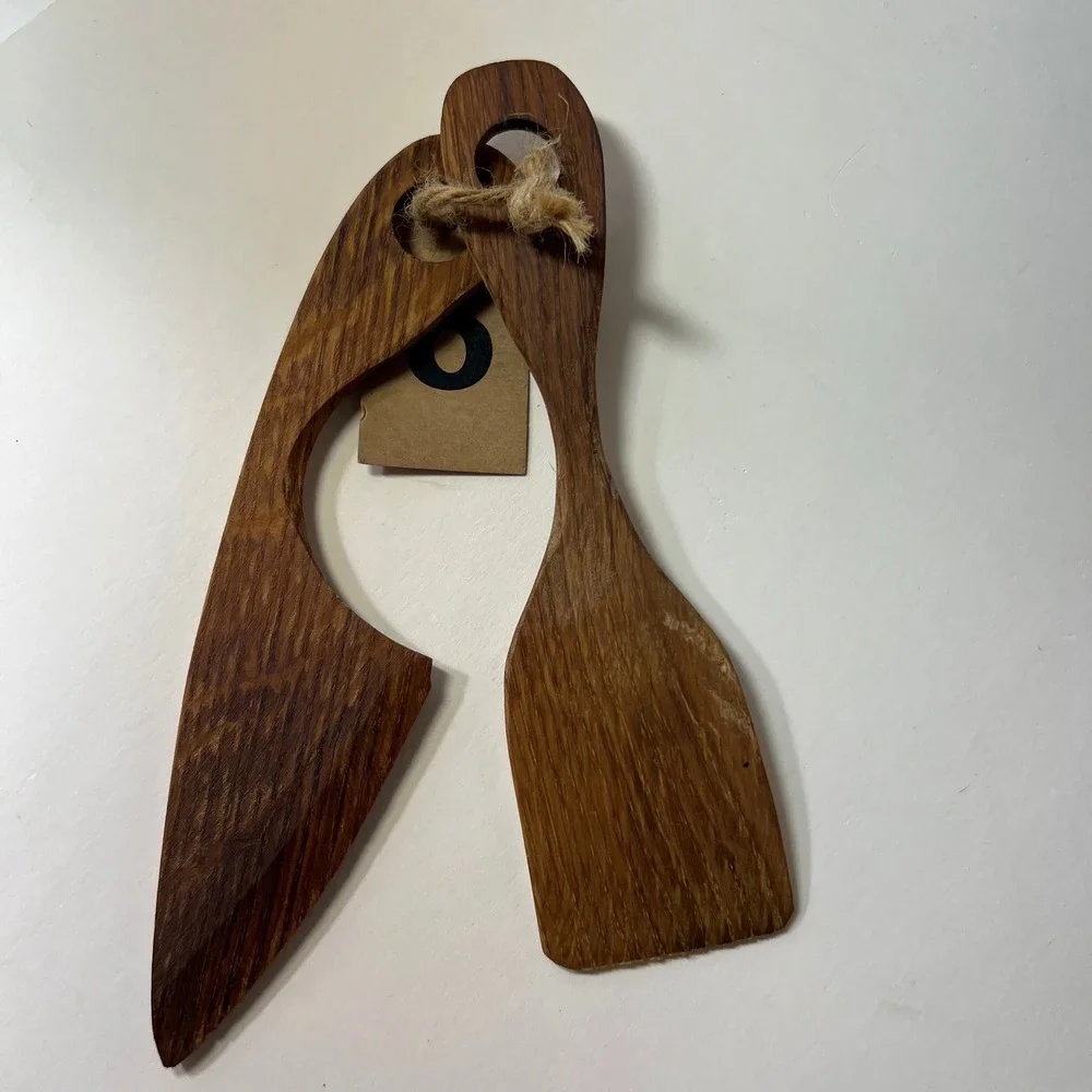 Iona Whiskey Wood Hand Made Cheese Knifes Scotland 8